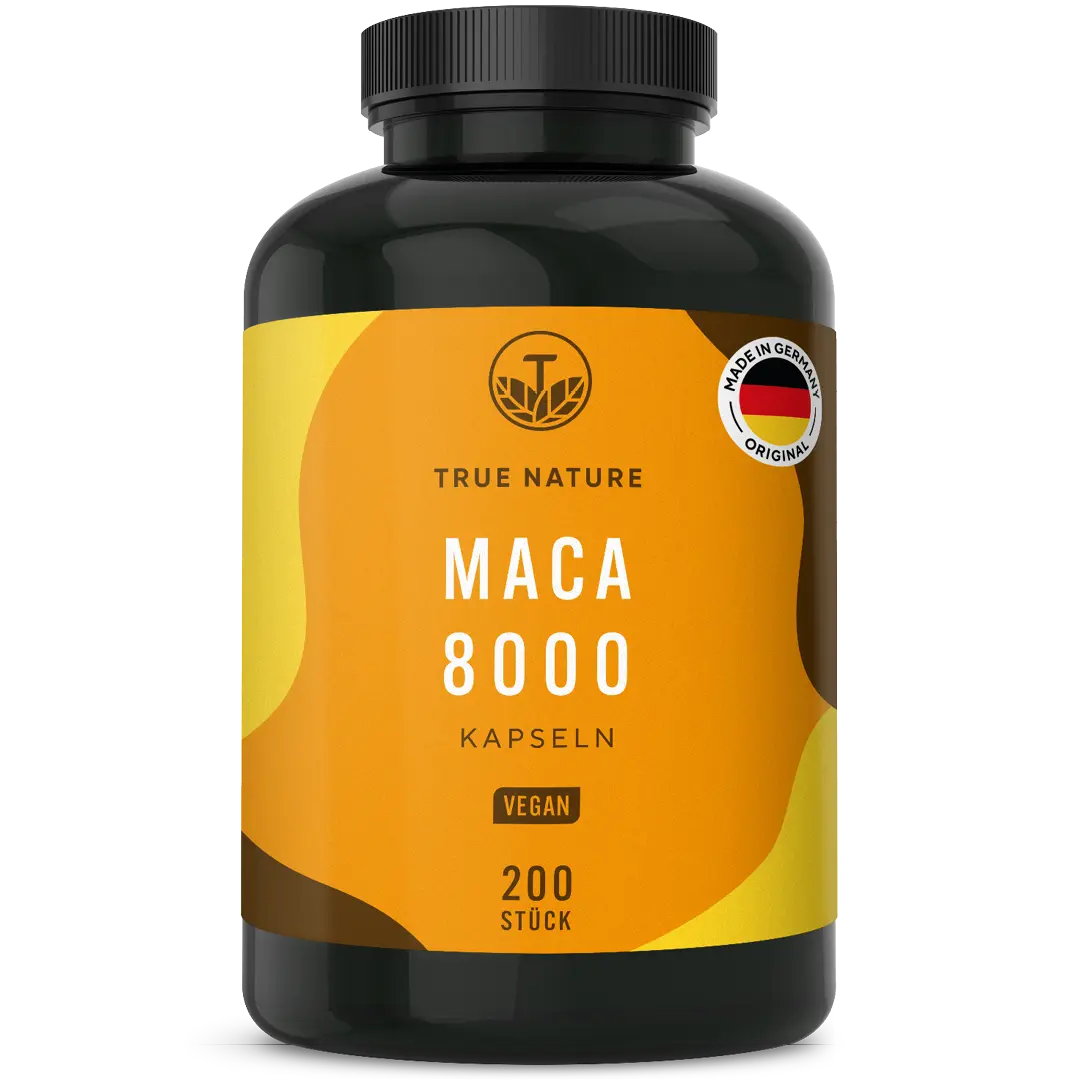 Maca 8000 Gold Kapseln True Nature 2 Monate