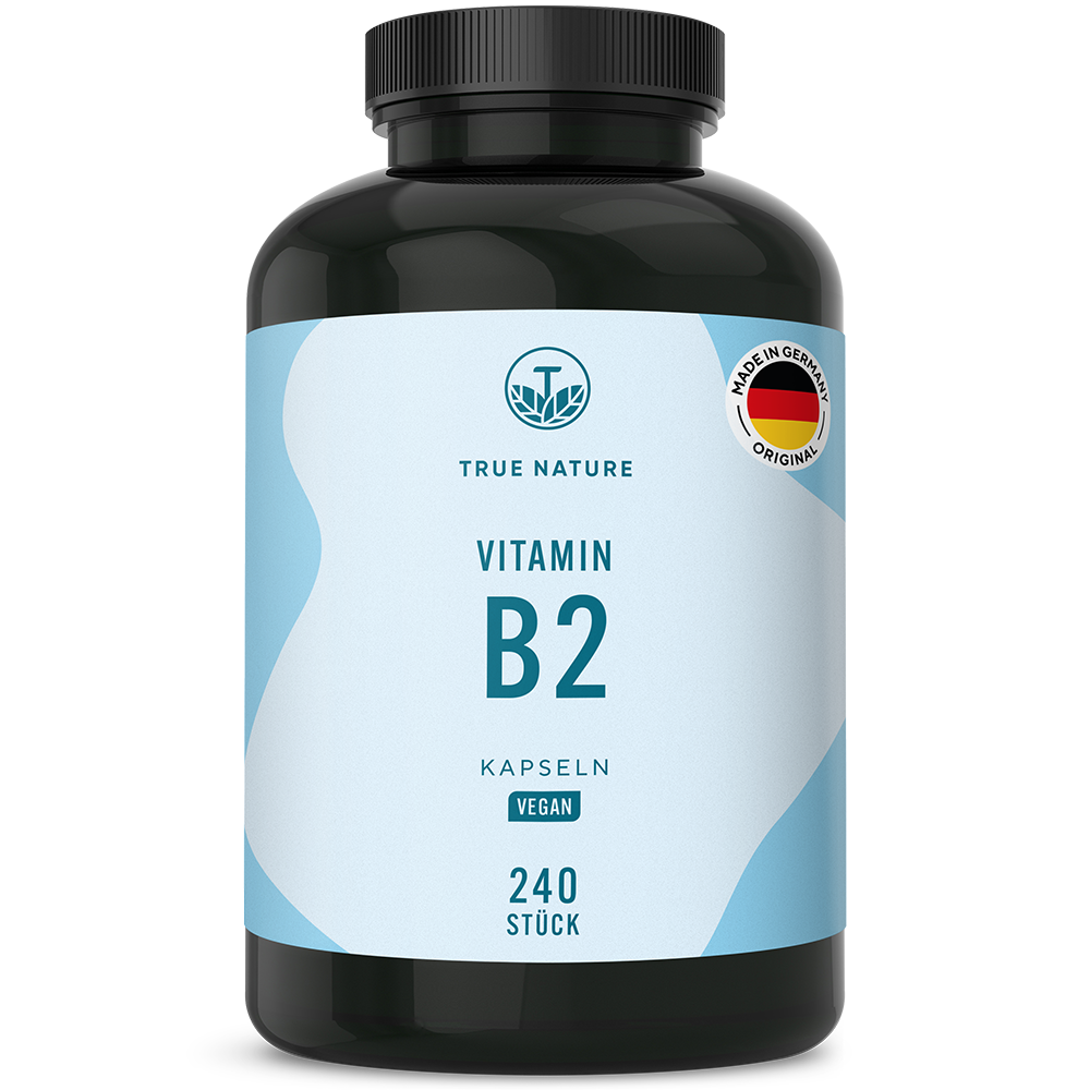 Vitamin B2 (Riboflavin) Kapseln Vitamine & Nahrungsergänzungsmittel True Nature 8 Monate