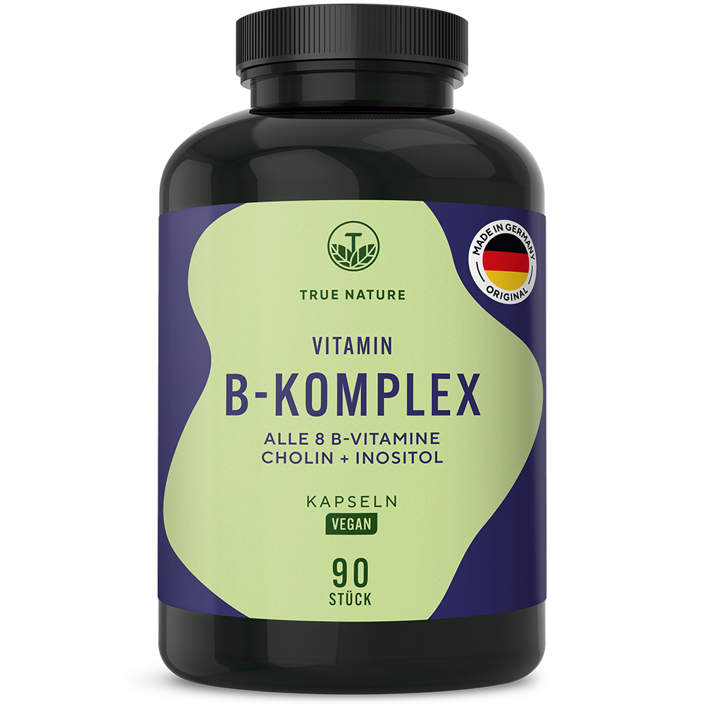 Vitamin B Komplex Kapseln Gesundheit > Vitamine & Nahrungsergänzungsmittel > Energie > Vitamine für Energiestoffwechsel > Vitamin B-Komplex Produkte > Vitamin B Komplex Kapseln True Nature 3 Monate