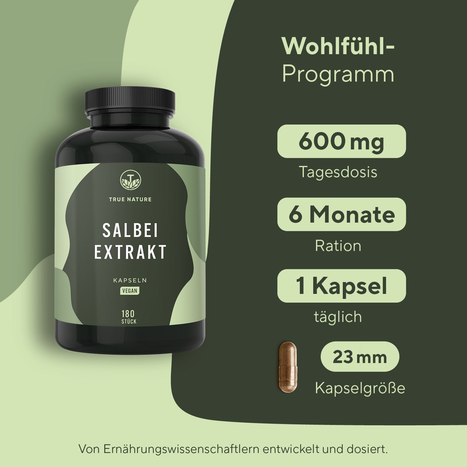 Salbei Extrakt Kapseln Vitamine & Nahrungsergänzungsmittel True Nature   