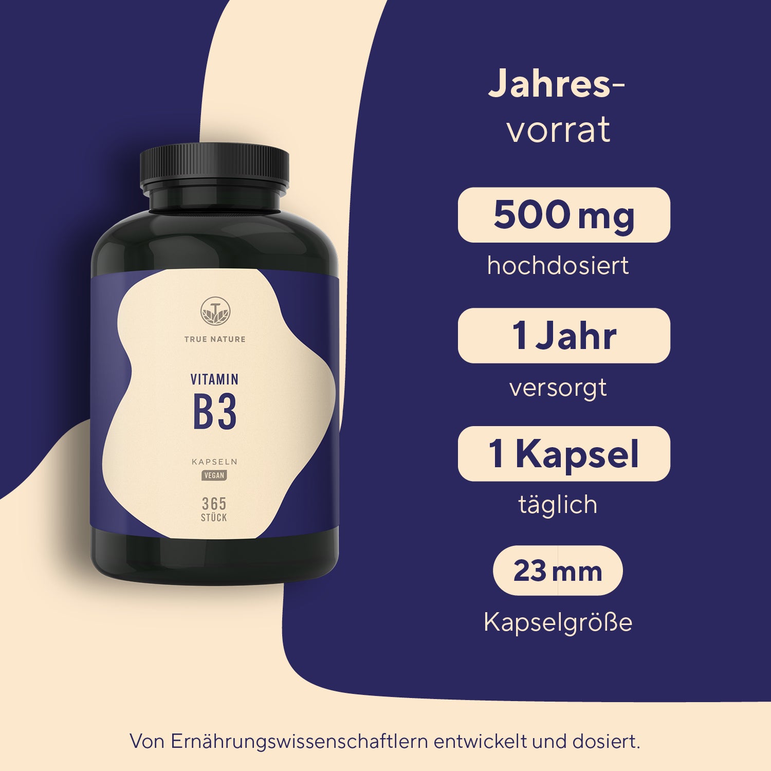 Vitamin B3 Kapseln Vitamine & Nahrungsergänzungsmittel True Nature   