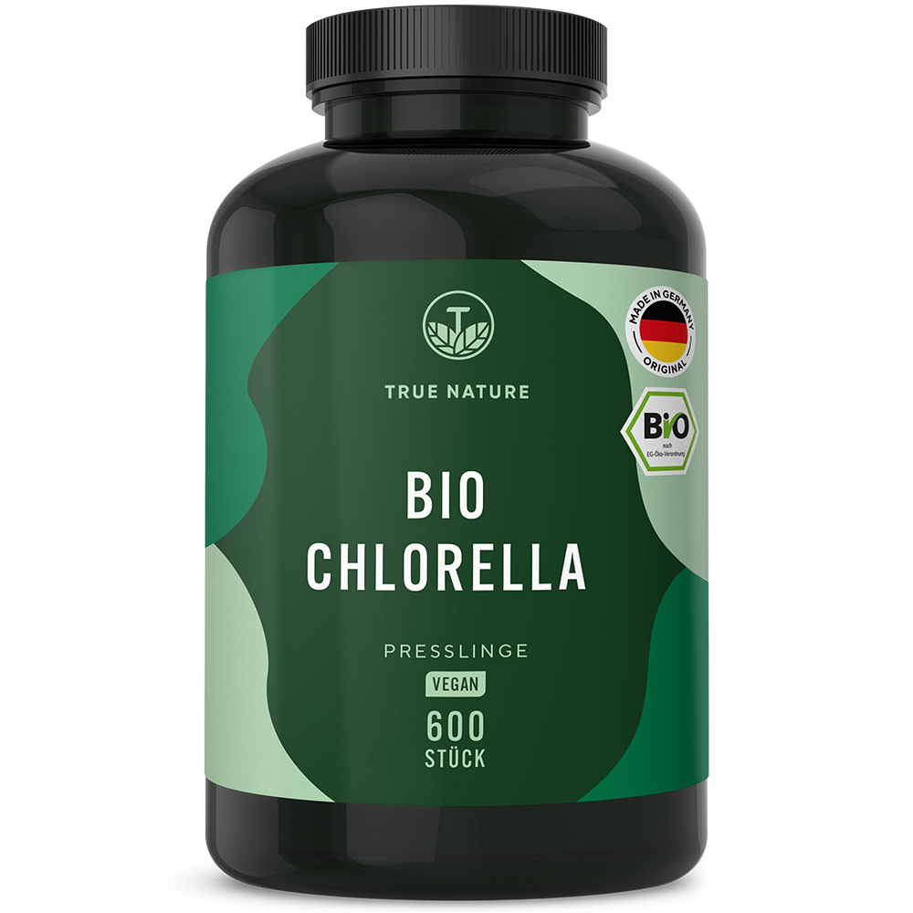 Bio Chlorella Presslinge Vitamine & Nahrungsergänzungsmittel True Nature 50 Tage