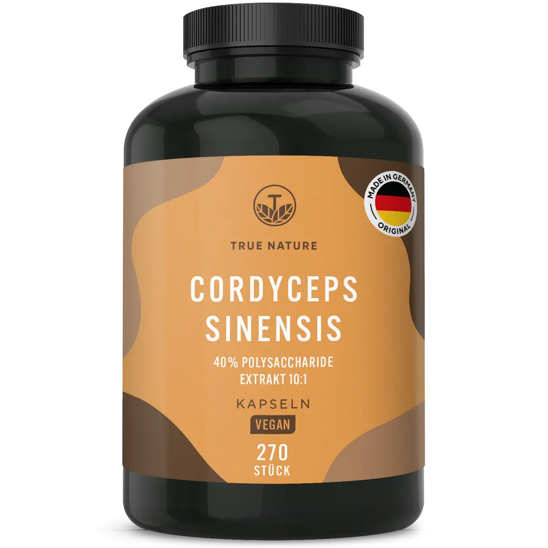 Cordyceps Sinensis Kapseln Gesundheit > Vitamine & Nahrungsergänzungsmittel > Pflanzliche Nahrungsergänzungsmittel > Vitalpilze > Energie & Ausdauer > Cordyceps Sinensis Kapseln True Nature 3 Monate