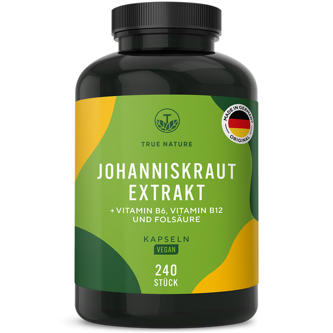 Johanniskraut Extrakt Kapseln True Nature 6 Monate