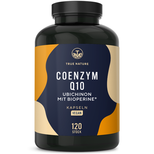 Coenzym Q10 Kapseln Gesundheit & Schönheit > Vitamine & Nahrungsergänzungsmittel > Beauty & Anti-Aging > Zellschutz & Coenzyme > Coenzym Q10 Nahrungsergänzungsmittel > Coenzym Q10 Ubichinon Kapseln True Nature 4 Monate