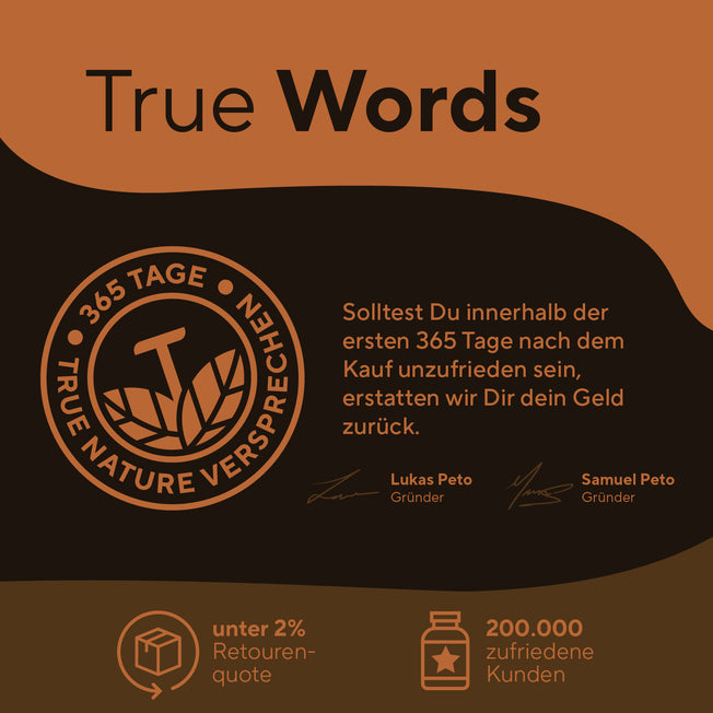 Bio Chaga Pilz Extrakt Vitamine & Nahrungsergänzungsmittel True Nature   