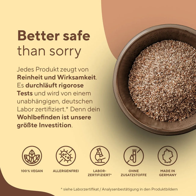 Flohsamenschalen Bio Kapseln Vitamine & Nahrungsergänzungsmittel True Nature   