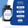 Magnesium Bisglycinat - Starter Gesundheit & Schönheit > Vitamine & Nahrungsergänzungsmittel > Sport & Gelenke > Elektrolyte & Mineralstoffe > Magnesium Nahrungsergänzungsmittel > Magnesium Bisglycinat Kapseln True Nature