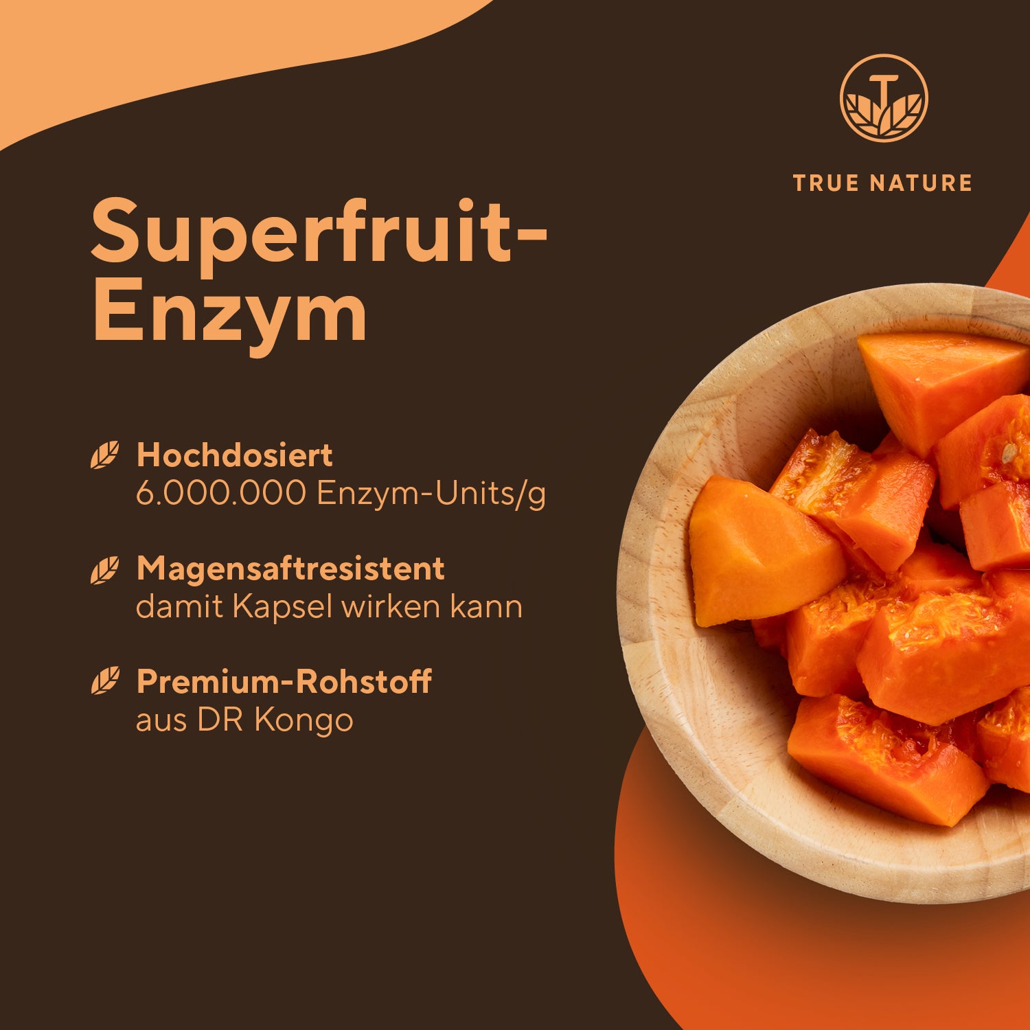Papain Kapseln Vitamine & Nahrungsergänzungsmittel True Nature   