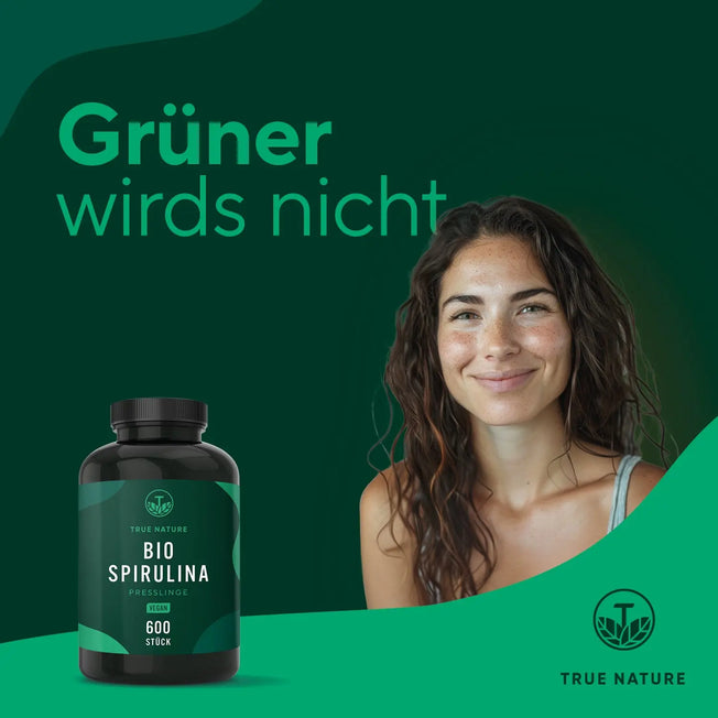 Bio Spirulina Presslinge Gesundheit > Vitamine & Nahrungsergänzungsmittel > Vitalität & Immunsystem > Superfoods > Algen > Bio Spirulina Presslinge True Nature