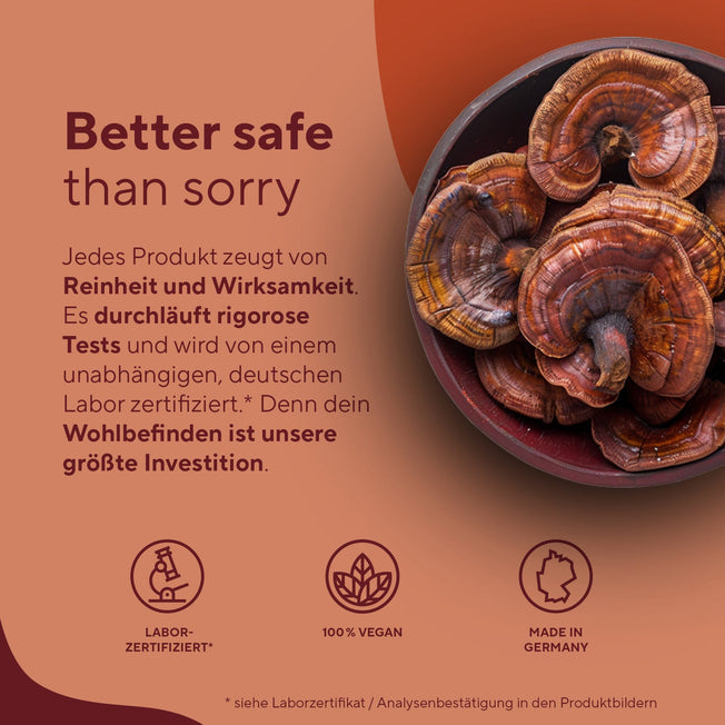 Reishi Pilz Extrakt hochdosierte Kapseln Gesundheit > Vitamine & Nahrungsergänzungsmittel > Pflanzliche Nahrungsergänzungsmittel > Vitalpilze > Polysaccharidreiche Pilzprodukte > Reishi Pilz Extrakt True Nature