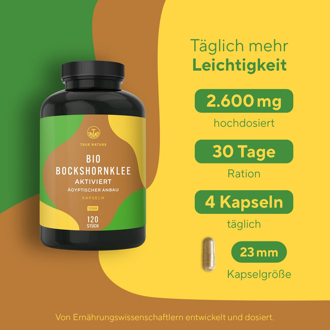 Bio Bockshornklee Kapseln - Starter True Nature