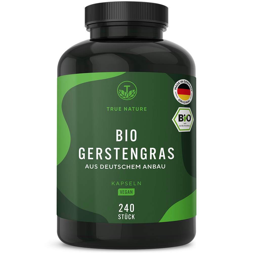 Bio Gerstengras Kapseln True Nature 40 Tage