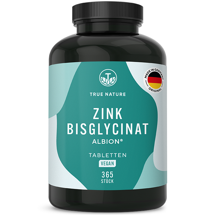 Zink Bisglycinat Tabletten Gesundheit & Schönheit > Vitamine & Nahrungsergänzungsmittel > Vitalität & Immunsystem > Immununterstützung > Hoch bioverfügbare Mineralstoffe > Zink Bisglycinat Tabletten True Nature 1 Jahr